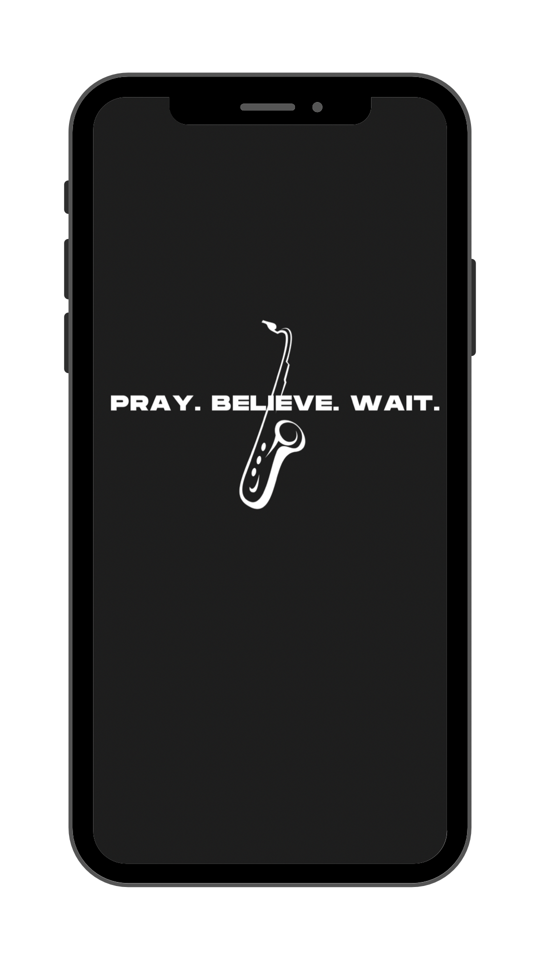 Pray. Believe. Wait. Lock Screen